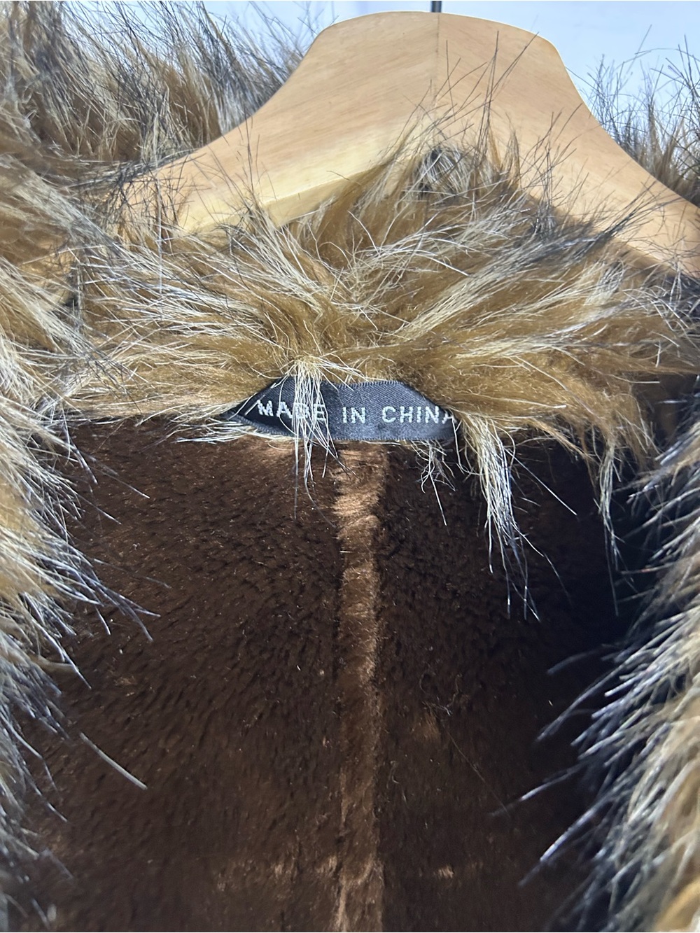 Wilsons Leather Vintage Y2K 90's Pennylane Tan Vegan Fur Lined Jacket Large - Picture 4 of 10